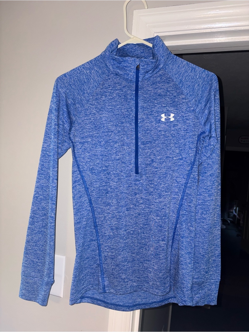 Under Armour Women’s Heathered Royal Blue 1/4 Zip Performance Pullover